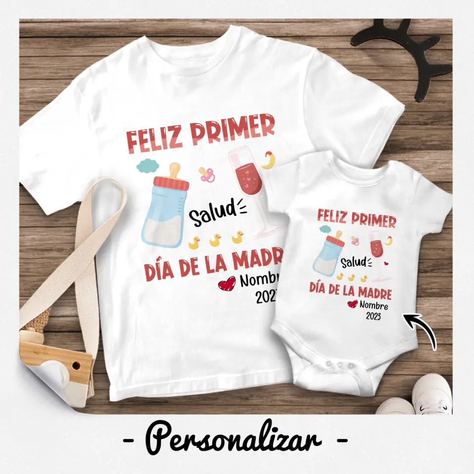 Personalizza magliette per la neo mamma | Regalo personalizzato per le neo mamme | Buona prima festa della mamma, salute