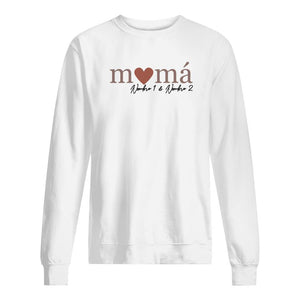 Personalizza magliette per la mamma | Regalo personalizzato per la mamma | Cuore di mamma nonna
