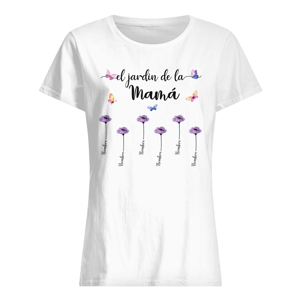 Personnalisez des T-shirts pour maman | Cadeau personnalisé pour maman | Le jardin de maman