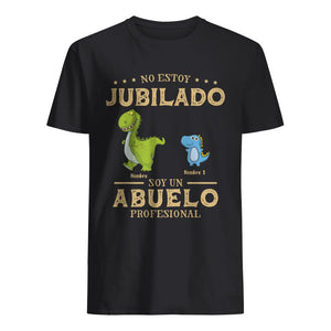 Personalizar Camisetas Para Abuelo | Personalizado Regalos Para Tata | El Abuelo No Está Jubilado