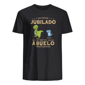 Personalizar Camisetas Para Abuelo | Personalizado Regalos Para Tata | El Abuelo No Está Jubilado