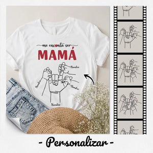 Personalizar Camisetas Para Mamá | Personalizado Regalo Para Mamá | Me encanta ser Abuela Mamá