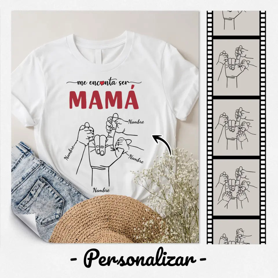 Personnalisez des T-shirts pour maman | Cadeau personnalisé pour maman | J'aime être grand-mère maman
