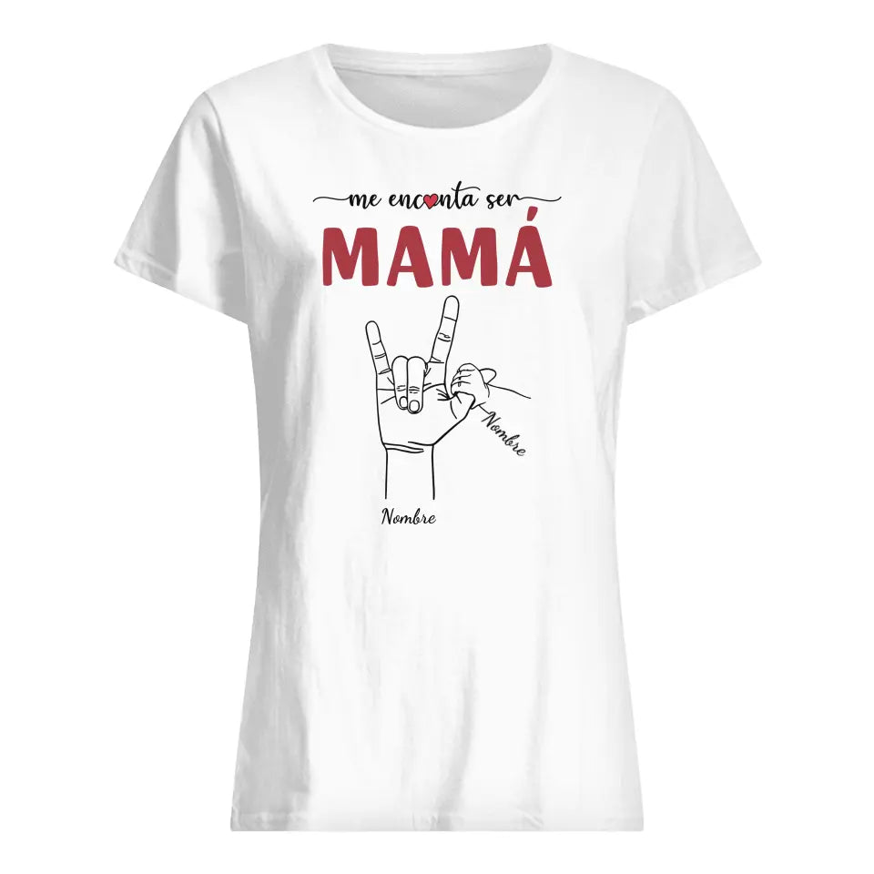 Personnalisez des T-shirts pour maman | Cadeau personnalisé pour maman | J'aime être grand-mère maman