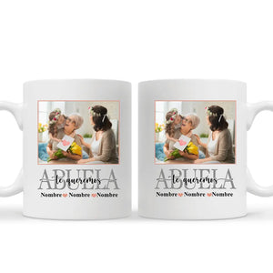 Taza Personalizada Para Abuela | Personalizado Regalo Para Abuela | Mamá Abuela te queremos