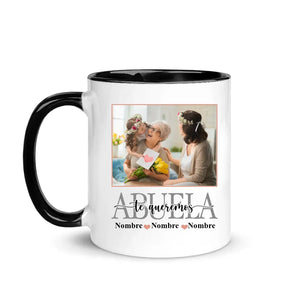 Taza Personalizada Para Abuela | Personalizado Regalo Para Abuela | Mamá Abuela te queremos