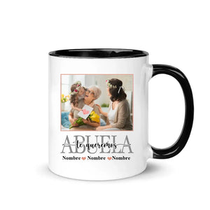 Taza Personalizada Para Abuela | Personalizado Regalo Para Abuela | Mamá Abuela te queremos