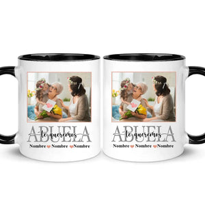 Taza Personalizada Para Abuela | Personalizado Regalo Para Abuela | Mamá Abuela te queremos