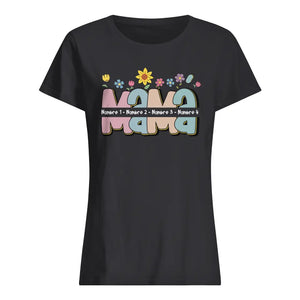 Personnalisez des T-shirts pour maman | Cadeau personnalisé pour maman | Maman fleur