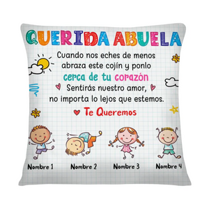 Cojines Personalizados Para Abuela | Personalizado Regalo Para Abuela | Querida Abuela