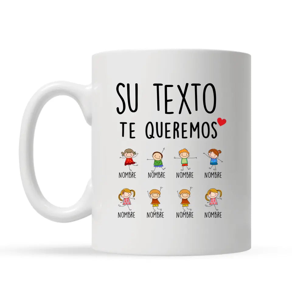 Tasse personnalisée pour maman | Cadeau personnalisé de maman | Je t'aime Nous t'aimons maman et grand-mère