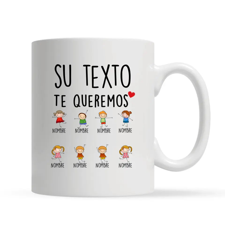 Tasse personnalisée pour maman | Cadeau personnalisé de maman | Je t'aime Nous t'aimons maman et grand-mère