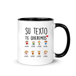 Taza Personalizada Para Mamá | Personalizado Regalo Mamá | Te quiero Te queremos Mamá y Abuela