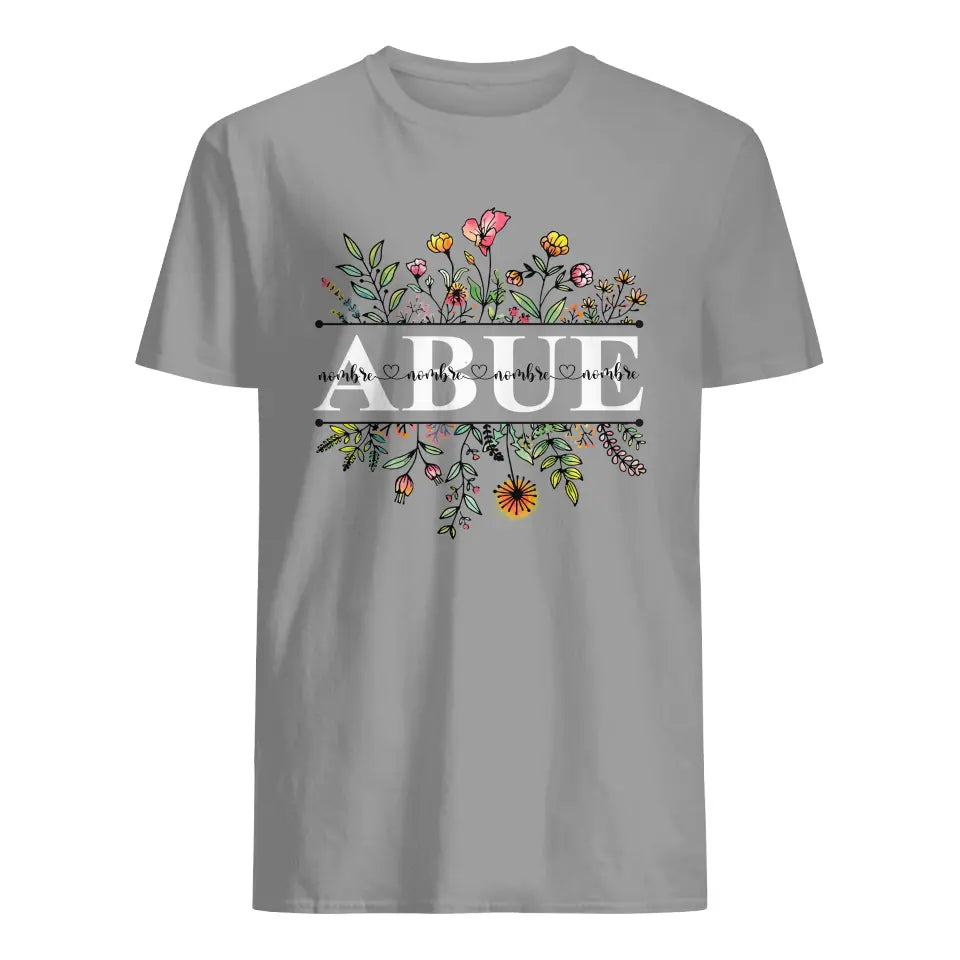 Personalizar Camisetas Para Abuela | Personalizado Regalos Para Nana | La Flor De La Abuela