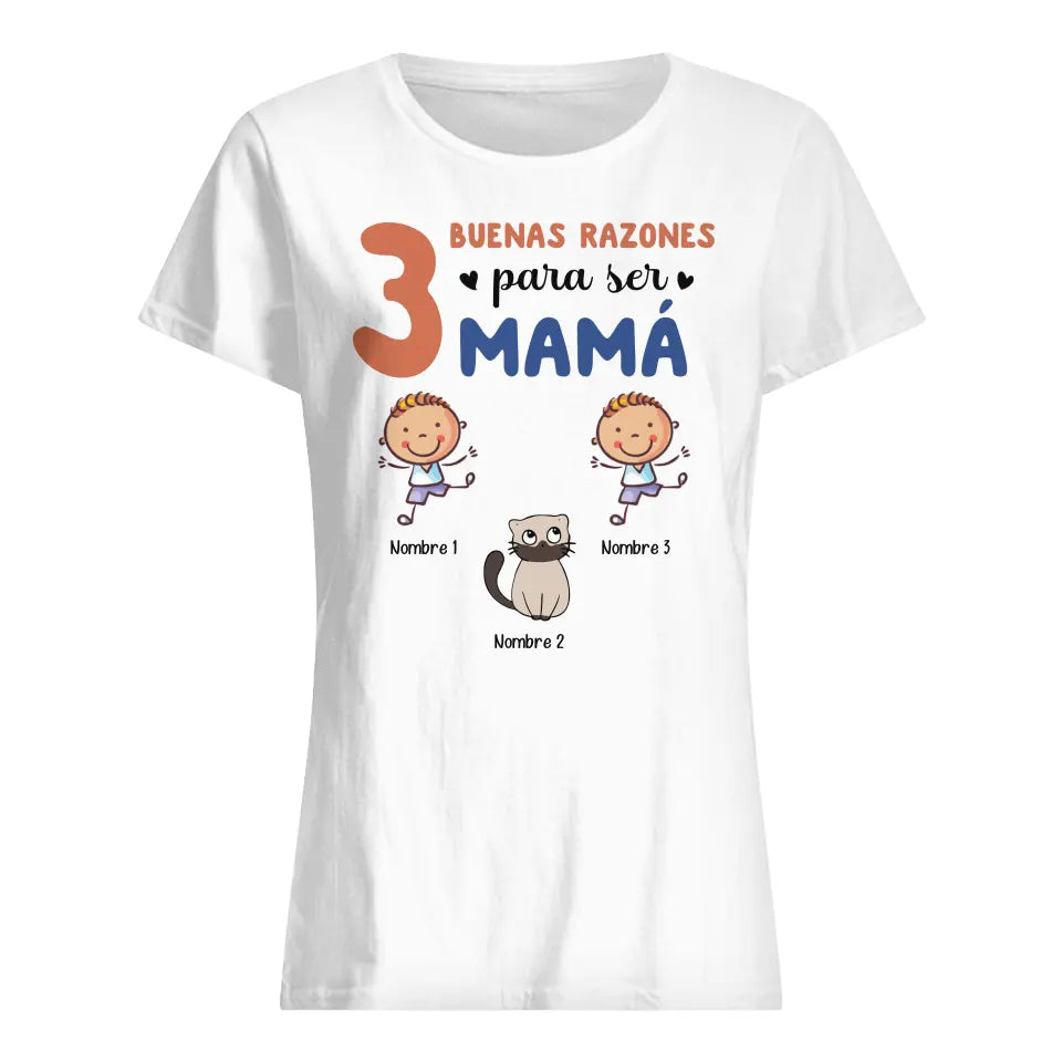 Personnalisez des T-shirts pour maman | Cadeau personnalisé pour la mère | De bonnes raisons d'être maman