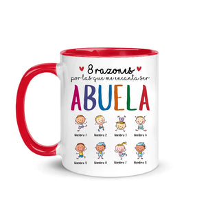 Personalizar Camisetas Para Abuela | Personalizado Regalo Para Abuela | 8 razones por las que me encanta ser abuela