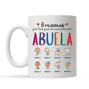 Personalizar Camisetas Para Abuela | Personalizado Regalo Para Abuela | 8 razones por las que me encanta ser abuela