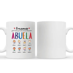 Personalizar Camisetas Para Abuela | Personalizado Regalo Para Abuela | 8 razones por las que me encanta ser abuela