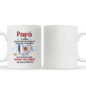 Taza Personalizada Para Papá | Personalizado Regalo Para Padre | Feliz 1er Día Del Padre como mi papá