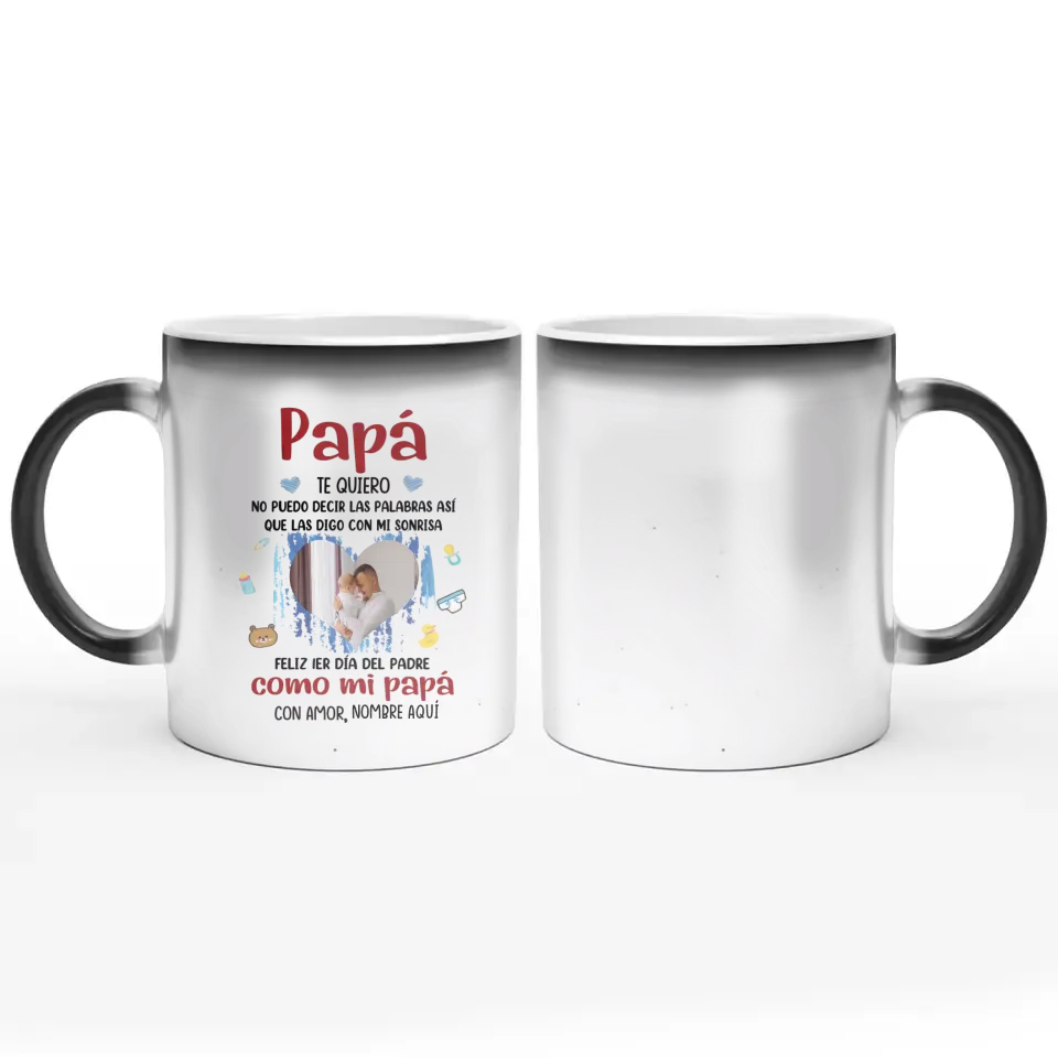 Taza Personalizada Para Papá | Personalizado Regalo Para Padre | Feliz 1er Día Del Padre como mi papá