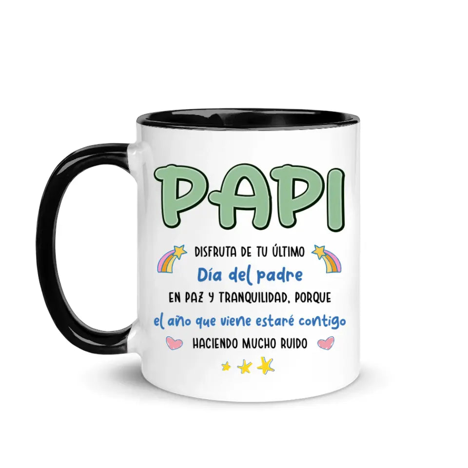 Tasse personnalisée pour papa | Cadeaux personnalisés pour le père | Papa profite de ta dernière fête des pères