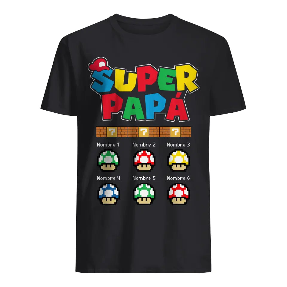 Personalizar Camisetas Para Papá | Personalizado Regalo Para Padre | Super papá