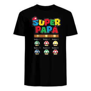 Personnalisez des T-shirts pour papa | Cadeau personnalisé pour le père | super-papa