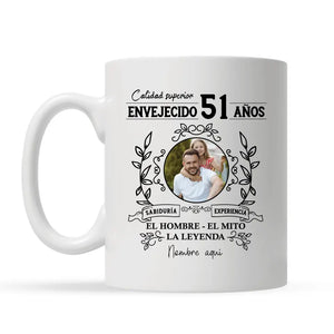 Taza personalizada Para Papá | Regalo De Cumpleaños Para Padre | Papá El hombre el mito la leyenda