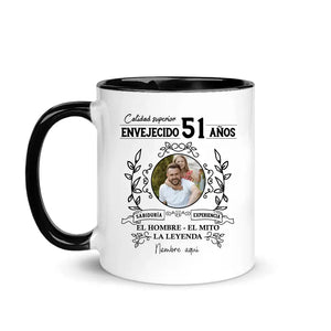 Taza personalizada Para Papá | Regalo De Cumpleaños Para Padre | Papá El hombre el mito la leyenda