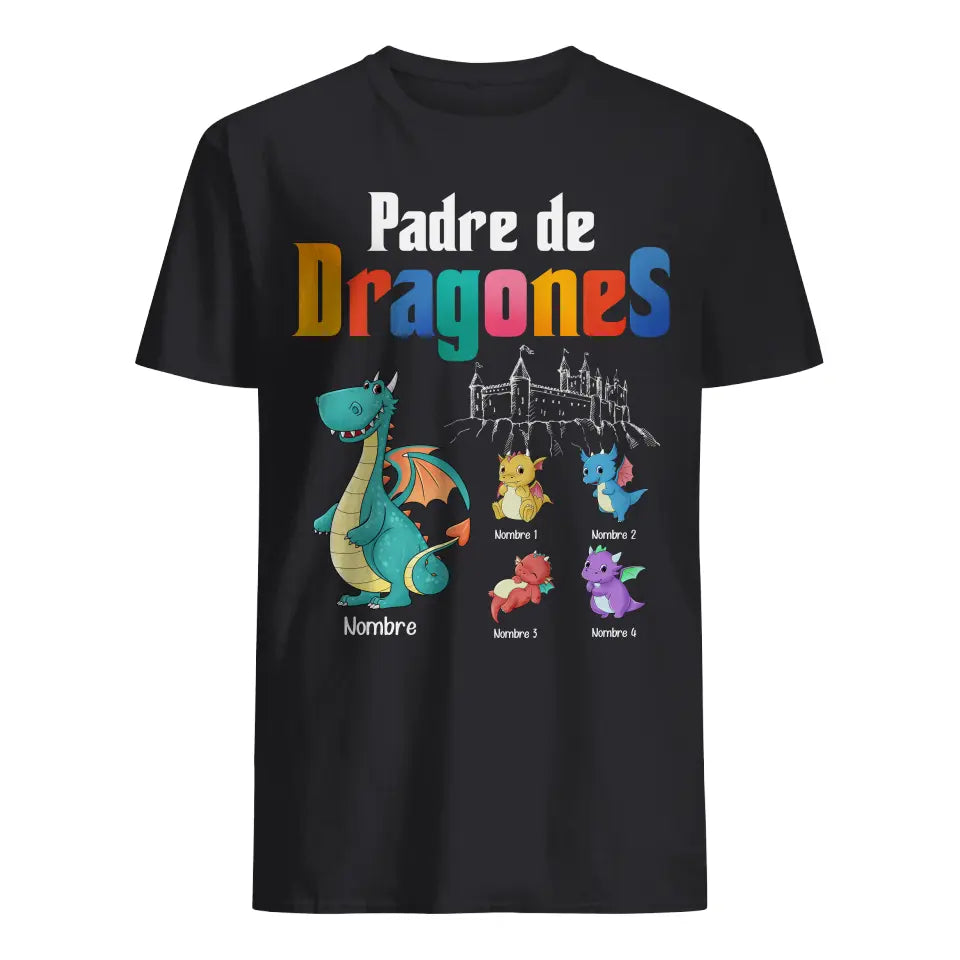 Personalizar Camisetas Para Papá | Regalo De Cumpleaños Para Padre | Padre de dragones