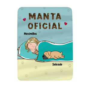 Manta Oficial, Personalizar Mantas Polar Para Amante De Los Perros/ Amante De Los Gatos | Personalizado Regalo Para Amante De Los Perros/ Amante De Los Gatos