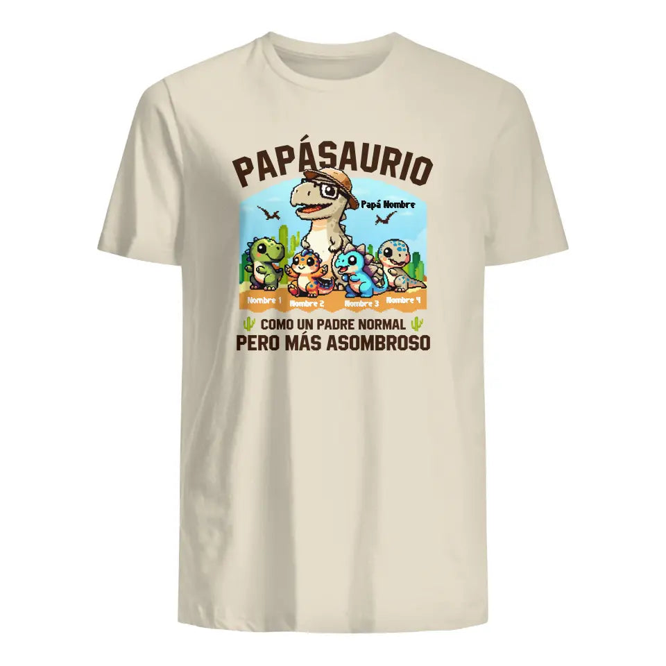Personalizza le magliette del papà | Regali personalizzati per papà | papasauro