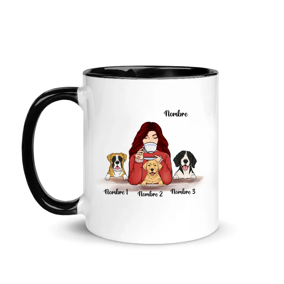 Tasse personnalisée pour maman chien | Cadeaux personnalisés pour les amoureux des chiens | Maman chien 