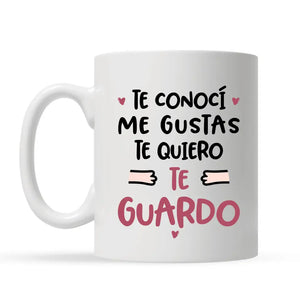 Tasse de couple personnalisée | Cadeau personnalisé pour couple | je t'aime je te garde