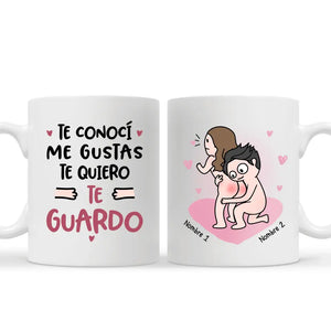 Tasse de couple personnalisée | Cadeau personnalisé pour couple | je t'aime je te garde