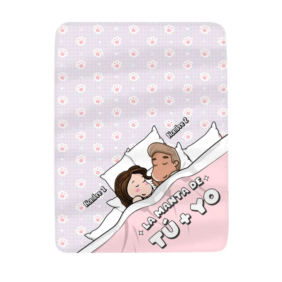 Personalizar Mantas Polar Para Pareja - La manta de Tú +Yo V2