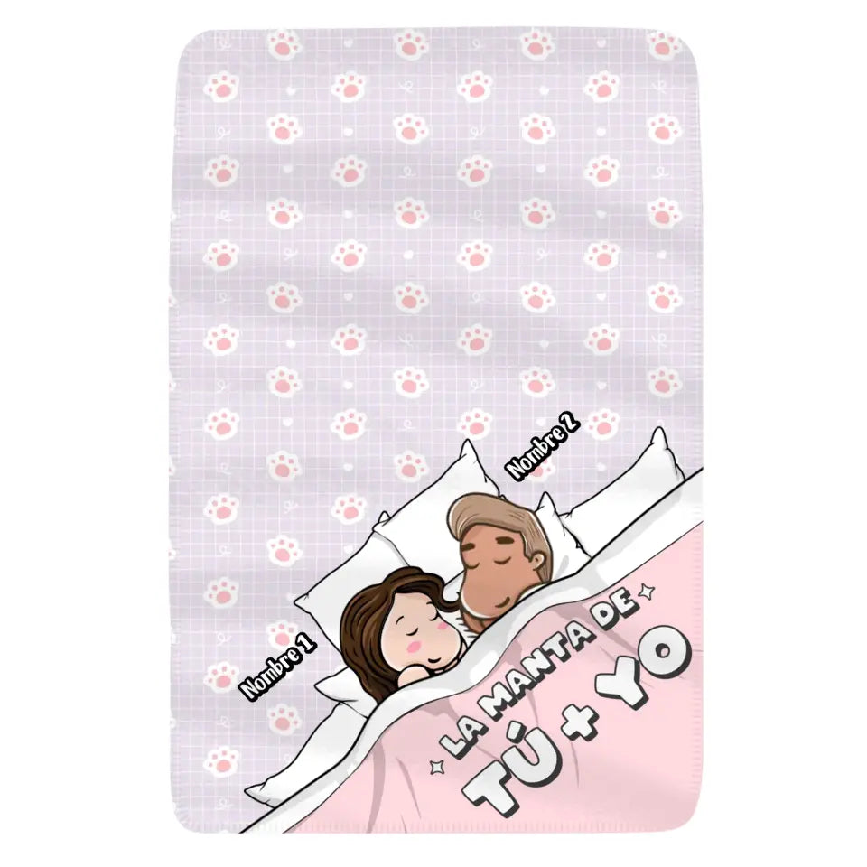 Personalizar Mantas Polar Para Pareja - La manta de Tú +Yo V2