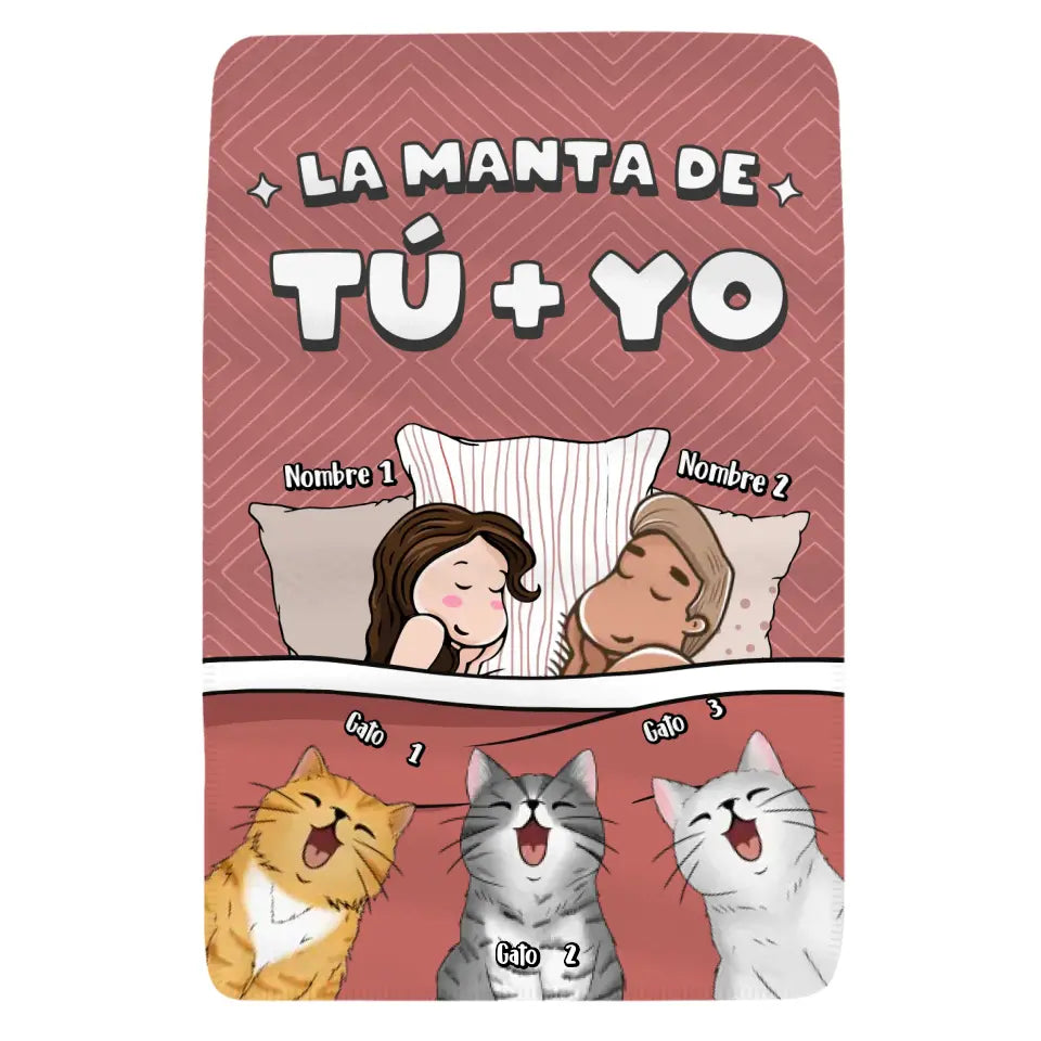 Personalizar Mantas Polar Para Pareja | Personalizado Regalo Para Pareja | La manta de Tú +Yo