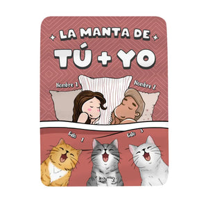 Personalizar Mantas Polar Para Pareja | Personalizado Regalo Para Pareja | La manta de Tú +Yo