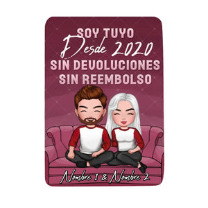 Personalizar Mantas Polar Para Pareja | Personalizado Regalo Para Pareja | Soy tuyo desde