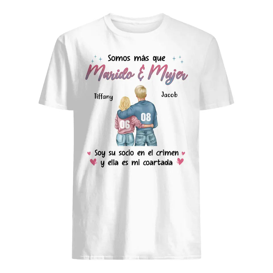 Personalizar Camisetas Para Esposa y Esposo | Personalizado Regalos Para Pareja | Marido y Mujer