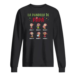 Personnalisez des T-shirts pour papa | Cadeau personnalisé pour le père | La bande de papa