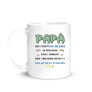 Tazza personalizzata per Papà | Papà Goditi l'ultimo Festa del papà