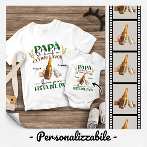 Maglietta personalizzata per Papà | Papà stai facendo un ottimo lavoro