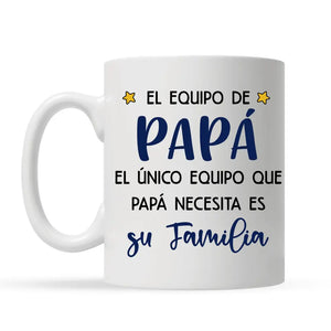 Taza Personalizada Para Papá | El equipo de Papá