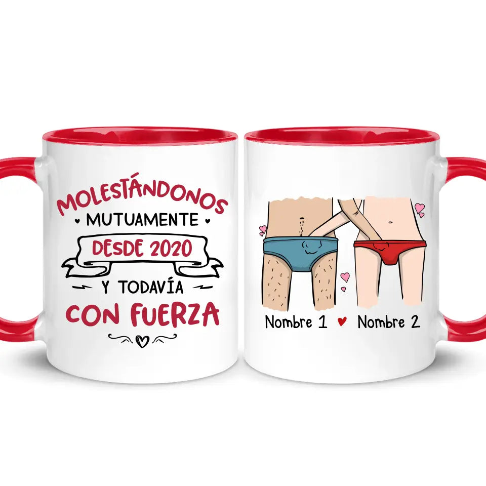 Taza Personalizada Para Pareja | Personalizado Regalo Para Pareja | Molestándonos mutuamente