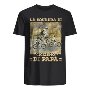 Maglietta personalizzata per Papà | La squadra di ciclismo di papà