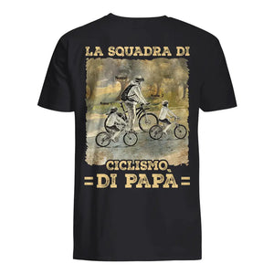 Maglietta personalizzata per Papà | La squadra di ciclismo di papà
