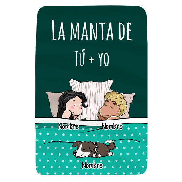 Personalizar Mantas Polar Para Amantes De Los Gatos Y Los Perros | Couple La Manta De Tú Y Yo Perro Gato