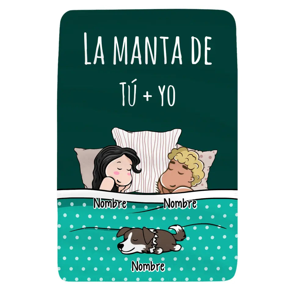 Personalizar Mantas Polar Para Amantes De Los Gatos Y Los Perros | Couple La Manta De Tú Y Yo Perro Gato